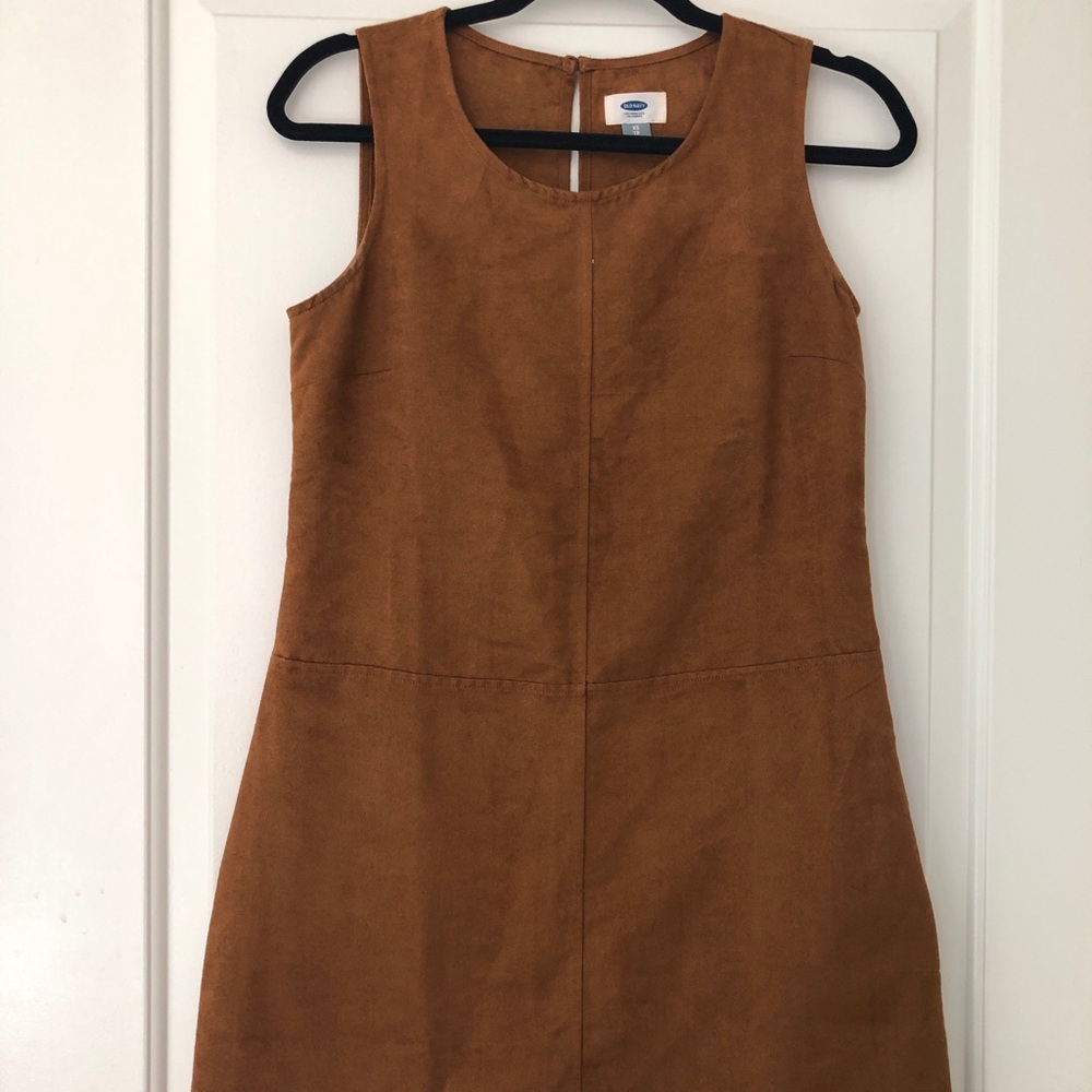 Old Navy XS Brown Suede Dress